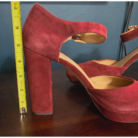 Michael Kors Burgundy Suede High Heels - Picture 8 of 8